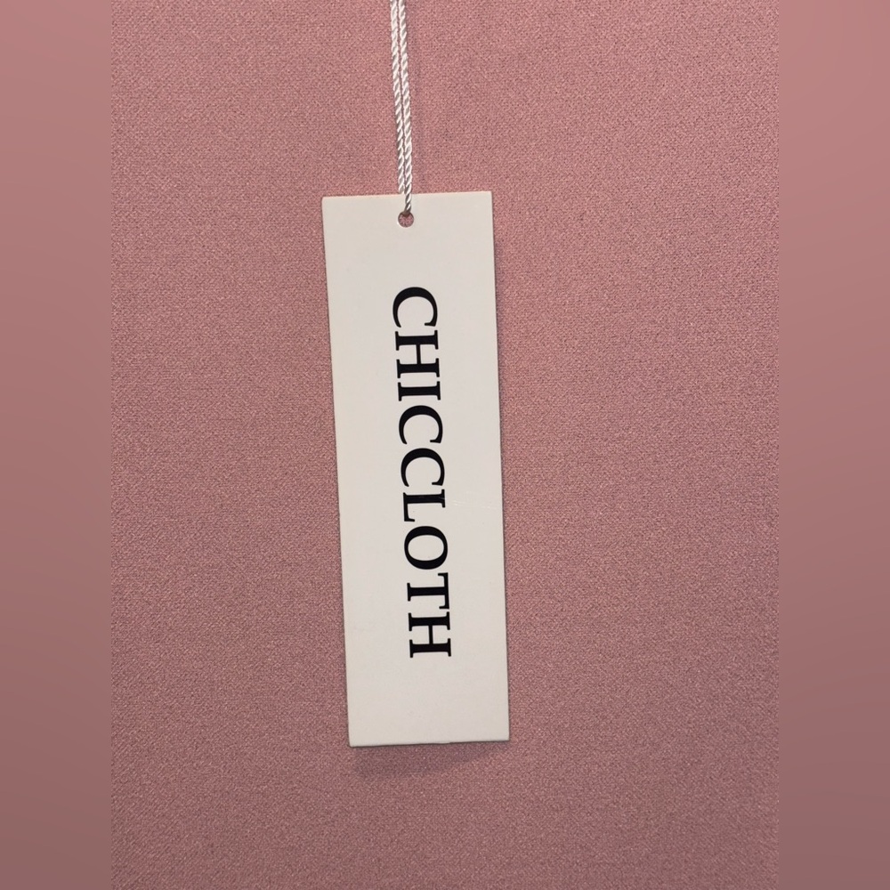 CHICCLOTH Pleated Dress with Button and Side Zip Detail - Picture 6 of 6